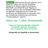 Kalmus-Wurzel nach Hildegard von Bingen 360 Pulver Kapseln