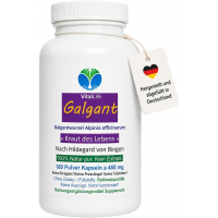 Galgant Kapseln 180 Galgantwurzel Bitterstoffe verdauungsfördernd, galletreibend. Nach Hildegard von Bingen OHNE Zusatzstoffe