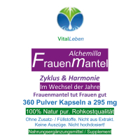 Frauenmantel Zyklus & Harmonie 360 Pulver Kapseln