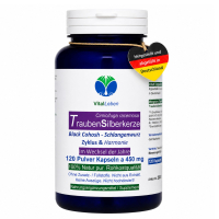 Traubensilberkerze 120 Kapseln Frauenpflanze für Lebensmitte, Wechseljahre, Menopause. Cimicifuga Black Cohosh. Hormonfrei. Kein Extrakt, nicht hochdosiert. NATUR pur. OHNE ZUSATZSTOFFE.