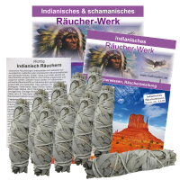 Weißer Salbei zum räuchern White Sage Kräuter Bündel 10x Smudge Sticks 10-12 cm