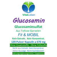 Glucosamin Glucosaminsulfat 120 Pulver Kapseln