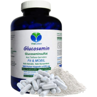Glucosamin Glucosaminsulfat 360 Pulver Kapseln