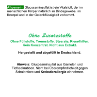 Glucosamin Glucosaminsulfat 720 Pulver Kapseln