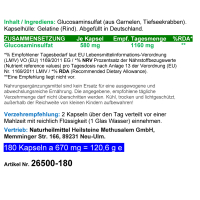Glucosamin Glucosaminsulfat 720 Pulver Kapseln