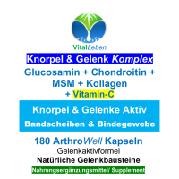 Knorpel & Gelenke Komplex + Vitamin-C 720 ArthroWell Gelenk-Kapseln