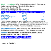 Knorpel & Gelenke Komplex + Vitamin-C 720 ArthroWell Gelenk-Kapseln