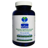 MSM Natürlicher organischer Schwefel Fit & Mobil 120 Pulver Kapseln