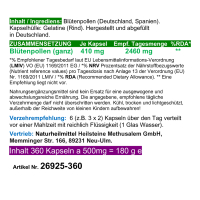 Blütenpollen - ganze Bienenpollen 360 Kapseln