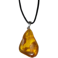 Bernstein Anhänger ca. 1cm mit Silberöse