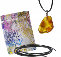 Bernstein Anhänger ca. 2cm mit Silberöse