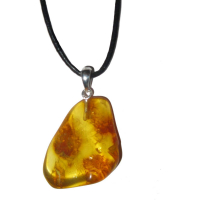 Bernstein Anhänger ca. 2cm mit Silberöse