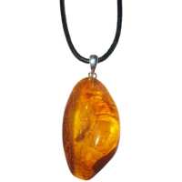 Bernstein Anhänger ca. 2,5cm mit Silberöse