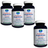 Ringelblume Sehkraft 720 (4x180) Augen-Vitamine Kapseln Augenkraut Augenpflege Augendank Calendula - OHNE ZUSATZSTOFFE. ►3 + 1 Dose GRATIS.