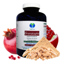 GRANATAPFEL 360 Kapseln SCHALEN & KERNE 40% MEGA ANTIOXIDANTIEN - 100% Natur pur. OHNE ZUSATZSTOFFE.