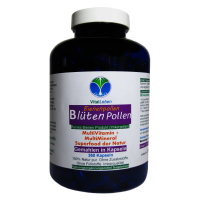BLÜTENPOLLEN Bienen Pollen 360 Pulver Kapseln Vitamine Vitalstoffe Antioxidantien [Superfood der Natur]