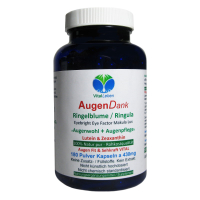 AugenVitamine AugenDank 180 Kapseln Ringelblume Lutein & Zeaxanthin Sehkraft Vitamine - Natürlicher Sehstärke Komplex für Augen und Makula - OHNE Zusatzstoffe.
