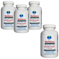 WEISSDORN Weißdorn 720 Kapseln - HERZKRAUT HERZ & KREISLAUF in SCHWUNG [BLÄTTER + BLÜTEN + BEEREN] NATUR pur NICHT Hochdosiert [OHNE Zusatzstoffe].