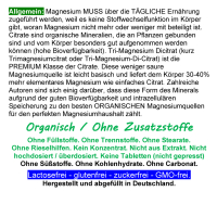 Magnesium Citrat 120 Pulver Kapseln organisches PREMIUM TRI-MAGNESIUMCITRAT. Elementar. OHNE ZUSATZSTOFFE. Schnelle Aufnahme. HOHE BIOVERFÜGBARKEIT. Nie mehr Magnesiummangel ►Dein täglicher Helfer für Muskeln, Nerven, Energie, weniger Müdigkeit.