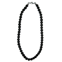 Schungit Shungite Schmuck 8mm Kette Kugelkette Halskette ca. 45cm lang inklusive 925 SILBER Verschluss