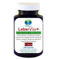 12 ausgewählte Kräuter & Bitterstoffe. Harmonisch abgestimmt mit Mariendistel, Artischocke, Löwenzahn, Enzian, Spargel, Klette, Erdrauch, Kalmus, Galgant, Goldrute, Wermut und Tausendgüldenkraut + CHOLIN.
