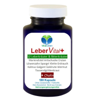 12 ausgewählte Kräuter & Bitterstoffe. Harmonisch abgestimmt mit Mariendistel, Artischocke, Löwenzahn, Enzian, Spargel, Klette, Erdrauch, Kalmus, Galgant, Goldrute, Wermut und Tausendgüldenkraut + CHOLIN.