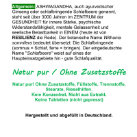 ASHWAGANDHA 120 Kapseln Resilienz-Adaptogen AYURVEDA Kraftquelle für Körper & Geist ►OHNE Zusatzstoffe!