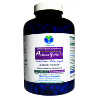 ASHWAGANDHA 360 Kapseln Resilienz-Adaptogen ►AYURVEDA Kraftquelle für Körper & Geist ►OHNE Zusatzstoffe!