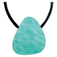 Amazonit Glücksmagnet Anhänger gebohrt Wassermann