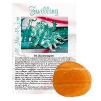 Orangencalcit Glücksmagnet ca. 2-4cm Zwillinge