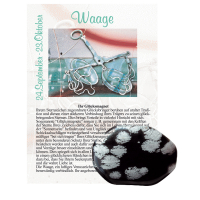 Schneeflockenobsidian Glücksmagnet ca. 2-4cm Waage