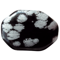 Schneeflockenobsidian Glücksmagnet ca. 2-4cm Waage