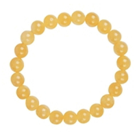 Gelbe Jade 8mm Sternzeichen Kugelarmband Zwillinge