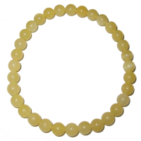 Gelbe Jade 6mm Sternzeichen Kugelarmband Zwillinge