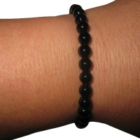 Onyx 6mm Sternzeichen Kugelarmband Steinbock