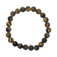 Tigerauge 8mm Sternzeichen Kugelarmband Jungfrau