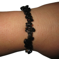 Onyx Monatsstein Splitter Armband Steinbock