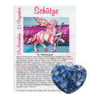 Sodalith Herz ca. 3,5cm Schütze