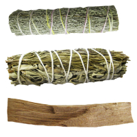 Keramik Räucherkelch für stehendes Räucherwerk Magic Pentagram 7-tlg Set