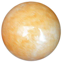 Gelbe Jade Zauberkugel 4cm mit Zauberstein magisch