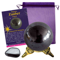 Hämatit Zauberkugel 5cm mit Zauberstein magisch