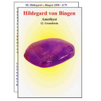 Amethyst Heilstein nach Hildegard von Bingen ►Heilsteinapotheke Grundstein #12