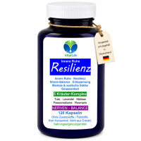 Innere RUHE & RESILIENZ Stress Balance im Alltag 5-KRÄUTER-KOMPLEX 120 Kapseln. Natur pur. Ohne ZUSATZSTOFFE.