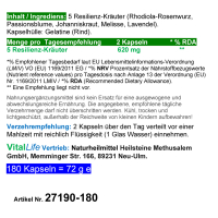 Resilienz & Selbstbewusstsein stärken 180 Kräuter Kapseln