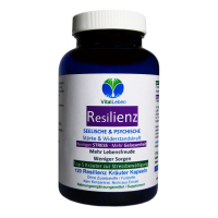 RESILIENZ stärken TOP 5 Kräuter 120 Kapseln SELBSTBEWUSSTSEIN & innere WIDERSTANDSKRAFT steigern - Ruhe und mentale Stärke im Alltag. 100% NATUR pur.