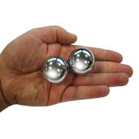 Qui Gong Kugel Paar Silber ca. 3,4 cm