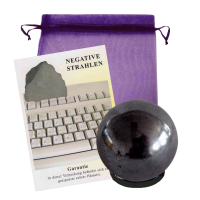 Hämatit Kugel 3cm inkl. Reduktionssockel mit Beschreibung