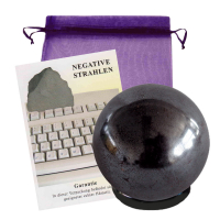 Hämatit Kugel 5cm inkl. Reduktionssockel mit Beschreibung