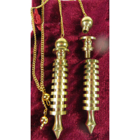 Präzisions Pendel aus Messing vergoldet ca. 7cm