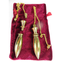 Präzisions Pendel aus Messing vergoldet ca. 6,5cm